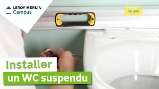 Comment installer un WC suspendu  Leroy Merlin [upl. by Nemrac]