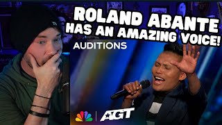 Metal Vocalist Reaction  You wont believe Roland Abantes INCREDIBLE VOICE  Auditions  AGT 2023 [upl. by Liew]