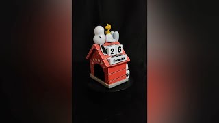 Snoopy Calendar Peanuts  Colored Resin 3D Print [upl. by Perloff774]