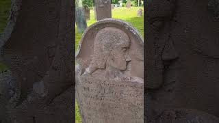 Gravestones by the Eastbury Profile Carver in the Eastbury Cemetery Glastonbury Connecticut [upl. by Eiramaliehs]