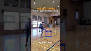 허들 동적 스트레칭 hurdle dynamic stretching 배우기 [upl. by Rolfston]