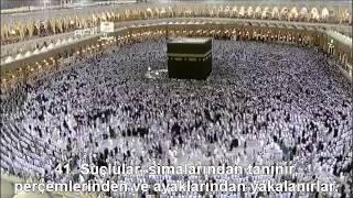 Rahman Suresi Kabe İmamı Sudais Türkçe Altyazılı Mealli [upl. by Ahsitil]