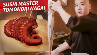 How Master Sushi Chef Tomonori Nagai Prepares an Octopus for His Omakase — Omakase [upl. by Gareth]