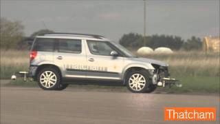 Thatcham  Skoda Yeti ESC Test [upl. by Farwell464]