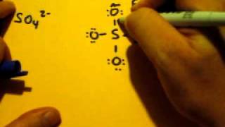 Lewis Dot Structure of SO4 2 Sulfate Ion [upl. by Haelat590]