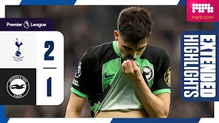 Extended PL Highlights Tottenham 2 Brighton 1 [upl. by Niak]