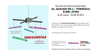 Taller de poesía LdeLírica l El juego de la poesía Ejercicios [upl. by Teena]