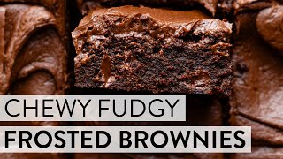 Chewy Fudgy Frosted Brownies  Sallys Baking Recipes [upl. by Sommers]