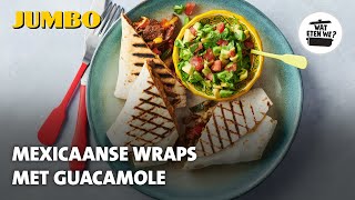 Wat eten we Mexicaanse wraps met guacamole [upl. by Nikral]