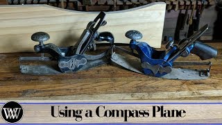 How to Use a Compass Plane Stanley 113 [upl. by Trefor]