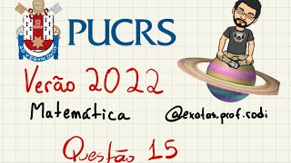 PUCRS 20221  Medicina  Questão 15  Sistemas Lineares [upl. by Anairuy]