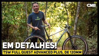 Detalhes  Mountain Bike TSW Full Quest Advanced 120mm  Café na Trilha [upl. by Bellamy]