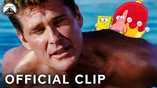 David Hasselhoff Saves SpongeBob amp Patrick  The SpongeBob SquarePants Movie  Paramount Movies [upl. by Potter]