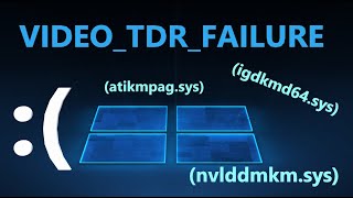 Как исправить ошибку VIDEOTDRFAILURE в Windows 1110 [upl. by Andi]