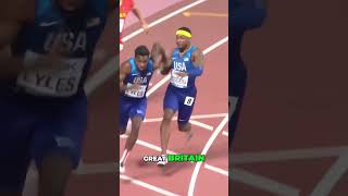 USA Wins Gold in Mens 4x100 World Championships New American Record top topplays olympics2024 [upl. by Conny]