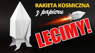 RAKIETA Z PAPIERU jak SpaceX  Jak zrobić rakietę origami [upl. by Binnie]