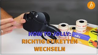 Jolly Auszeichner  Ganz schnell die Preisetiketten Rolle wechseln Hutner B2B [upl. by Codi731]