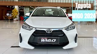 2024 Toyota WIGO Hatchback  White Color 5 Seater [upl. by Keelin]