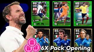 New Featured v362 🎉🎉 X6 Pack Opening Efootball 2024 Mobile  Free Arsenal Showtime Card 🔥 [upl. by Gearard]