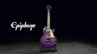 Epiphone Les Paul Classic Worn Worn Violet Purple  Gear4music demo [upl. by Kulsrud407]