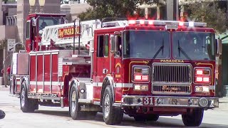 Pasadena Fire Dept Truck amp RA31 RA34 [upl. by Dnalsor185]