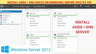 How to Install and configure DNS Server on Windows Server 2012  Install ADDS amp DNS Roles amp Features [upl. by Millford596]