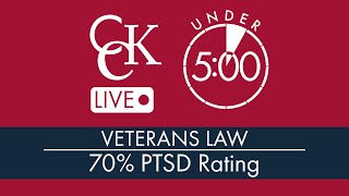 70 PTSD VA Rating What it Means and How to Qualify [upl. by Abbotson]