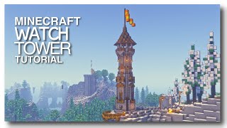 Minecraft How to build a Medieval Watchtower 2 [upl. by Ylatan]