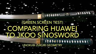 JkooSinosword compared to Huawei Unokubi Zukuri geometry [upl. by Missy]