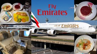 How nice is Emirates Premium Economy  Window Seat  Dubai to Los Angeles [upl. by Barnaba]