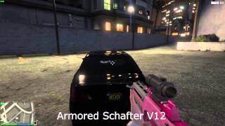 GTA 5 How bulletproof is the Armored Schafter V12s windows [upl. by Kenrick]