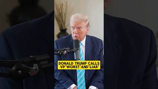 Donald Trump Call Vice President Worst and Liar 2024  shorts shortsfeed trump politicalnews [upl. by Weinberg379]