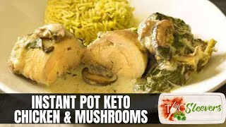 Chicken and Mushroom Recipe  Instant Pot Keto Chicken and Mushroom Recipe [upl. by Nylkcaj]