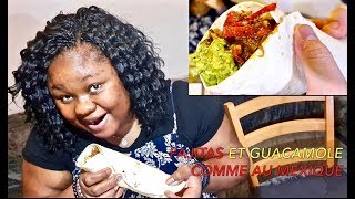 food mexique recettes FAJITAS ET GUACAMOLE COMME AU MEXIQUE [upl. by Yelehsa]