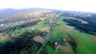 Dron nad zakopianką  Obidowa [upl. by Frieder995]