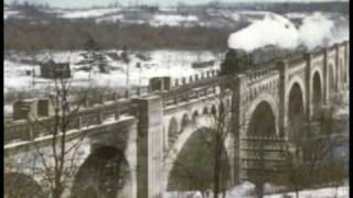 DLampW Steam Locomotives over the LackawannaDelaware River Viaduct [upl. by Norym450]