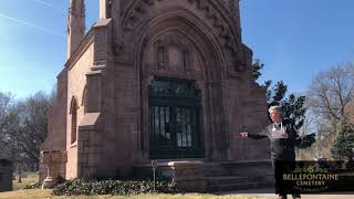 Adolphus Busch and Busch Mausoleum Bellefontaine Cemetery and Arboretum Historic Tour Line Stop 29 [upl. by Vogele]