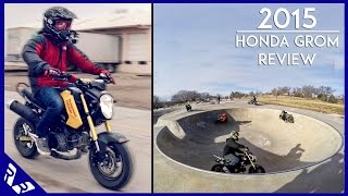 2015 Honda Grom Review  Comparison with Honda Navi  Fooligan  RWR [upl. by Oidgime788]