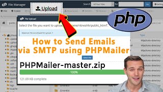 How to send Emails via SMTP using PHPMailer [upl. by Esalb]