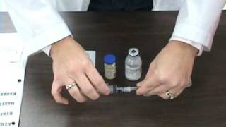 Reconstitution of a Powdered Medication [upl. by Icul]