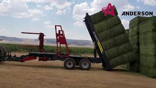 STACKPRO 5400  FULLY AUTOMATIC SELFLOADING BIG SQUARE BALE STACKER NEPHI UTAH [upl. by Susejedairam365]