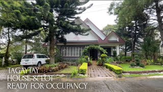 V25223 • Tagaytay 420 sqm SemiFurnished House amp Lot in guarded Exclusive Subdivision [upl. by Chapel]