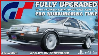 Gran Turismo 7  Toyota Corolla Levin AE86 83 Pro Tune  Nurburgring Setup  658170  GT7 [upl. by Nav]