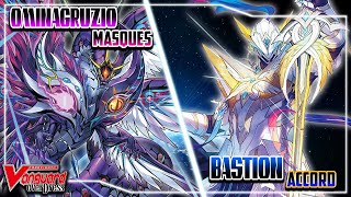 Cardfight Vanguard OverDress OminaGruzio Masques Dark State VS Bastion Accord Keter DBT12 [upl. by Satsok471]