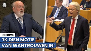 Keiharde clash tussen Wilders en Timmermans ‘U kunt gillen wat u wil’ [upl. by Aicinet]