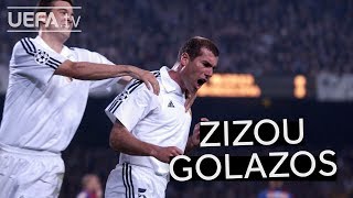 SIX OF THE BEST ZIDANE GOALS [upl. by Tonl]