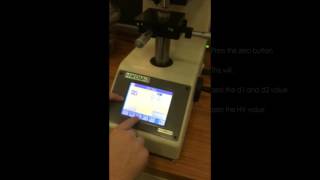 How to measure Vickers hardness on microindenter [upl. by Cullan]