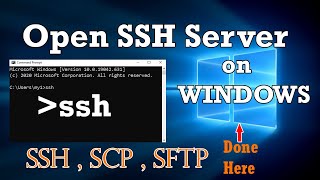 OpenSSH Server on Windows  SSH Anywhere  SCP  SFTP [upl. by Einafit478]