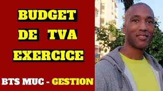 BTS MCO  BTS MUC  GESTION  BUDGET DE TVA  EXERCICE [upl. by Bevin106]