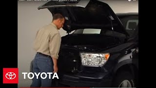 2007  2009 Tundra HowTo Hood Release  Toyota [upl. by Madalena844]